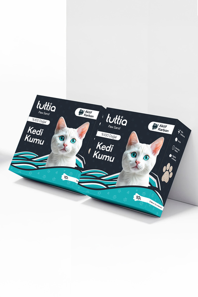 Tuttia Paw Sand Aktif Karbonlu Kedi Kumu 2*10 Lt