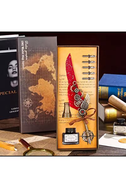 EXENET مجموعة أقلام الرصاص المصنوعة خصيصًا من Divit Inkwell مع حبر فروي، مجمو...