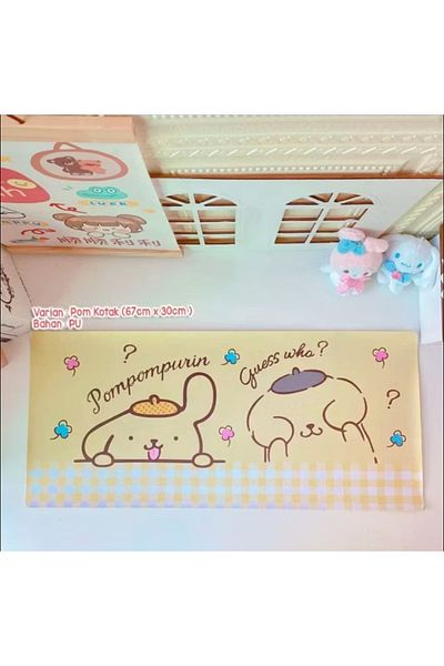 synshop Pompompurin لطيف الكلب باو سانريو ماوس سطح المكتب حصيرة لوحة المفاتيح لوحة الماوس كبيرة لوحة الماوس ألعاب