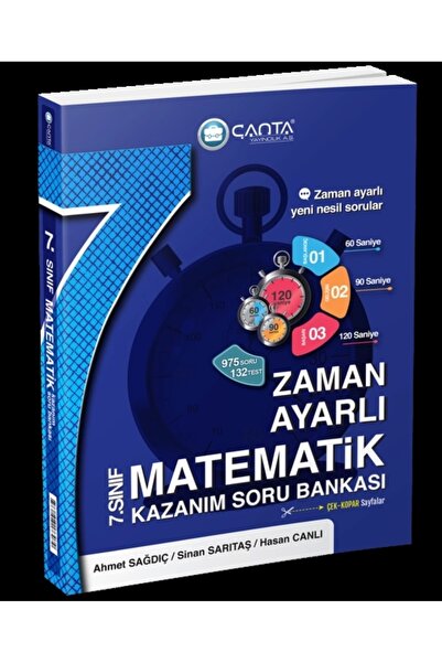Çanta Yayıncılık Çanta Yayınları 7.Sınıf Matematik Zaman Ayarlı Kazanım Soru ...
