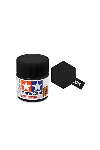 TAMIYA Xf-1 Flat Black Matte Acrylic Paint (10 Ml. ), Hobby Painting Material