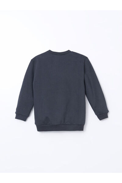 LC Waikiki Bisiklet Yaka Uzun Kollu Baskili Erkek Bebek Sweatshirt 2'li - W4DI79Z1