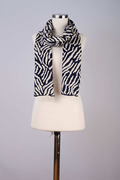 Sebir Moda Eșarfă tricotată cu model zebră