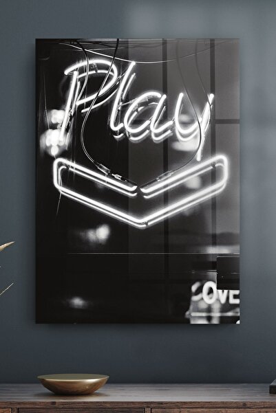 Decovetro Masă din sticlă Neon Black