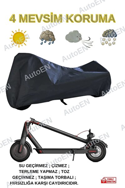 AutoEN Elektrikli Scooter Brandası Saklama Kılıfı Siyah