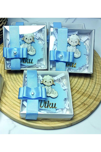 Mosaic Kuzulu Magnet - Baby Shower , Bebek Magnet , Pleksi Magnet 10'lu Kutulu