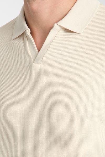 Frappoli Ανδρικό μπλουζάκι με λαιμόκοψη με βάφλα Comfort Fit - 100% βαμβάκι