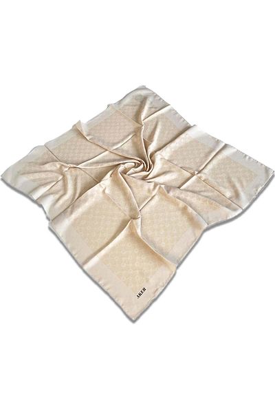 Aker Cream Elegance Monogram Scarf 1090500 -981