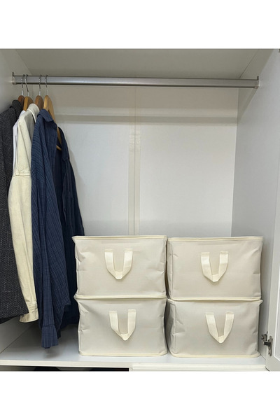 SER&YAT 4 قطع من منظم الملابس الصلب مقاس 45 × 30 × 20 منظم تخزين الملابس