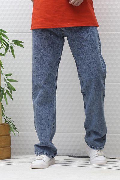 WAFRA Men's Baggy Loose Cut Jeans