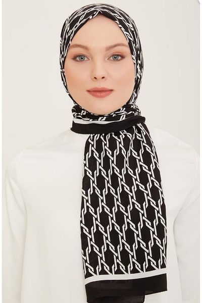 Armine تريند ديفني شال 5760-01 أسود-أبيض
