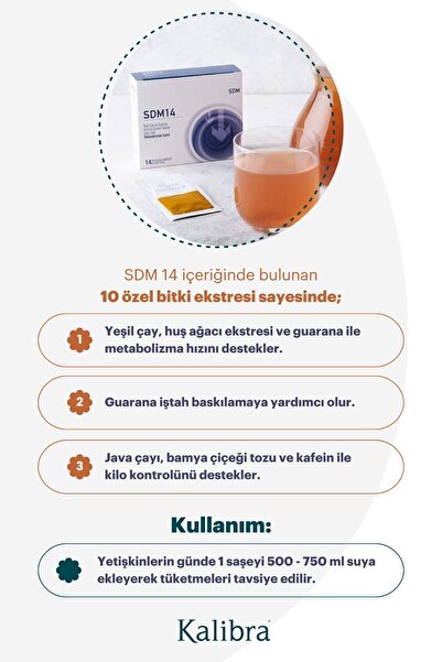 SDM GIDA Sdm 14 - Ödem Atımını Destekleyen Gıda Takviyesi