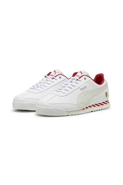 Puma Ferrari Roma Via-PUMA White-Vapor Gray Erkek Spor Ayakkabı
