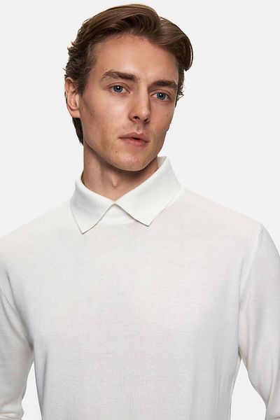 Tween Pulover Ecru Slim Fit