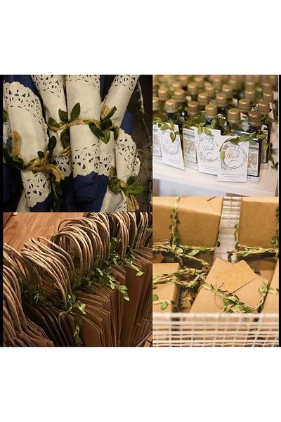 SavBrand Green Decorative Petal Strip 5 Meters, Wedding Candy Decoration, Decoration Material, Hobby Products