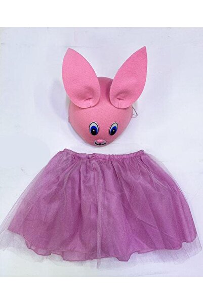 Leyaton LWLHMRS-IEG ieg ™   زي الأرنب الوردي - طقم قبعة الأرنب وتنورة التوتو ...