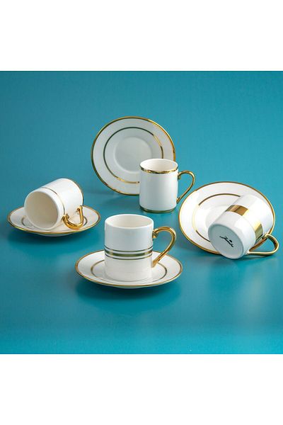 Jumbo Set cești de cafea Luces Gold pentru 4 persoane Mhmt 1053513
