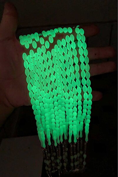 The Collection 4-Piece Cat Eye Prayer Beads Glow in the Dark Phosphorescent Cat Eye Prayer Beads