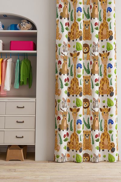 AYSHOME Ays Home Cute Παιδικό Δωμάτιο Κουρτίνα φόντου (135 cmx 260 cm χωρίς πιέτες)