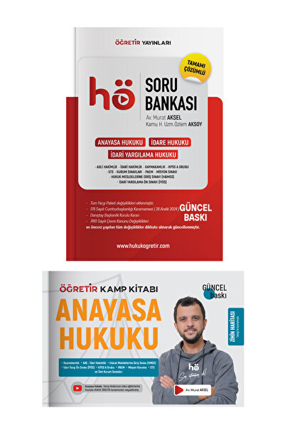 hukuk öğretir 2026 Hö Soru Bankası Anayasa Hukuku Öğrtir Video Ders Notları -...