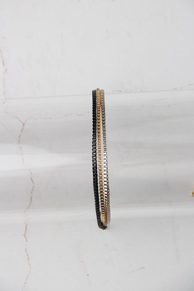 Modex Three Color Cube Chain Bracelet