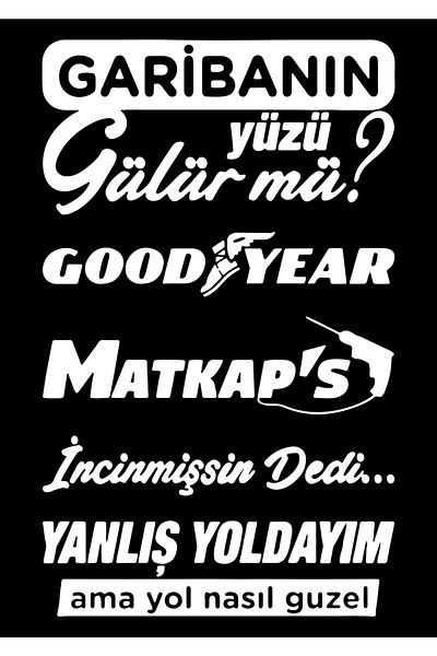 HEDİYENE BAK Fața lui Gariban râde? - Set de autocolante 20x35 cm