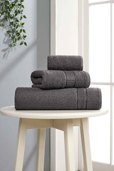 Rebeka Home Collection Набір рушників Ezgi Antrasit, 3 шт.
