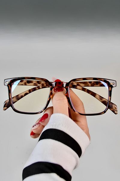 Eyesofia نظارة شمسية إدور ليوبارد مربعة الشكل بفلتر Uv400
