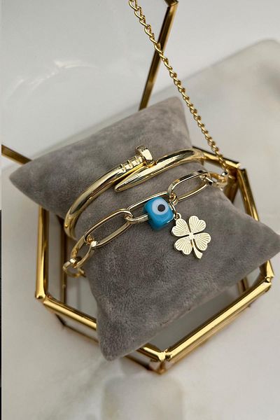 Modex Gold Color Double Combination Bracelet