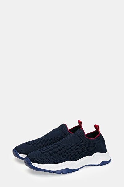 W Collection LACİVERT ÖRGÜ DESENLİ SPOR AYAKKABI ERKEK