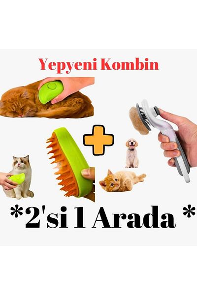 T4R1K INTERNATIONAL 2-Pack Cat and Dog Washing Brush - Soft Silicone Comb, Grooming
