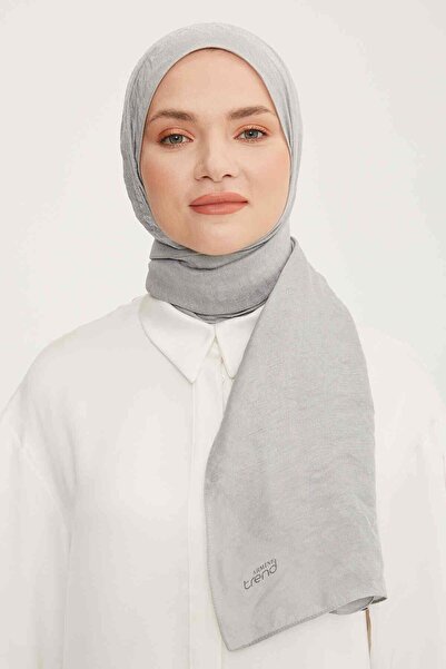 Armine Trend Silver Solid Color Shimmer Shawl 1 - 23017