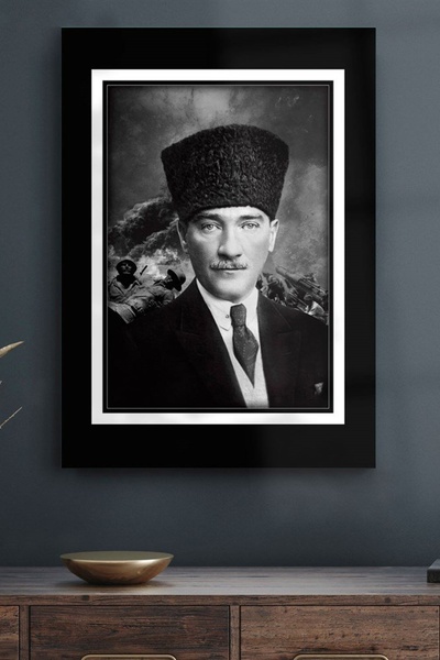Decovetro Pictură pe sticlă cu kalpak de Ataturk