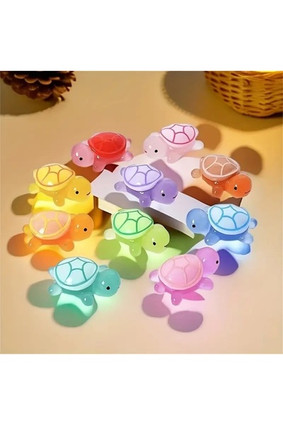 Genel Markalar 5'li Karanlıkta Parlayan Mini Kaplumbağa Figürleri