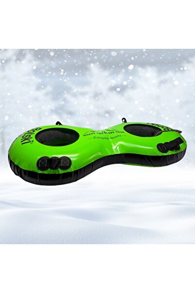 botskı Çift Kişilik Neon Şişme Kar Botu & Kar Kızağı