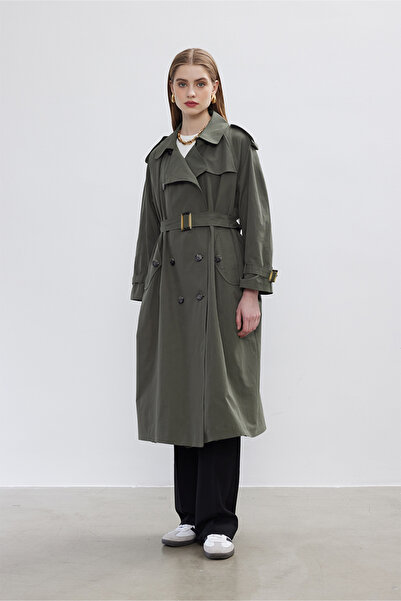 BE BLUE 90s Çağla Oversized Trench Coat