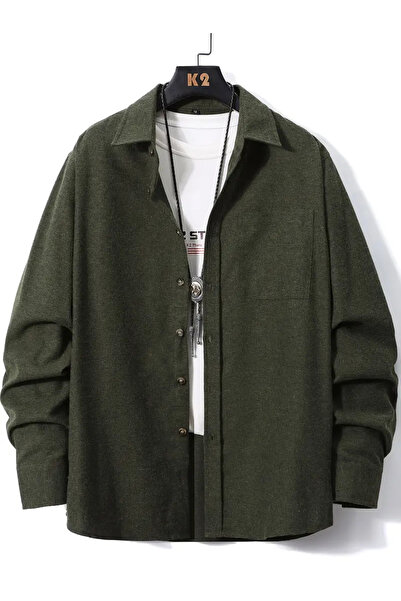 King Brothers Полотняна сорочка в клітинку - сорочка лісоруба з кишенями, прямий крій