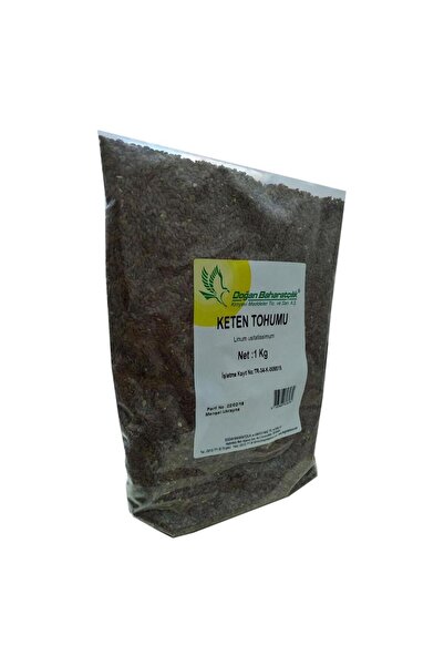 Doğan Baharatçılık Tane Keten Tohumu 1kg Doğal Saf Ekonomik Boy
