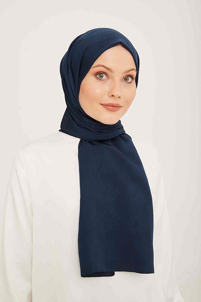 Armine Trend J.capri Navy Blue μονόχρωμο σάλι 8-135