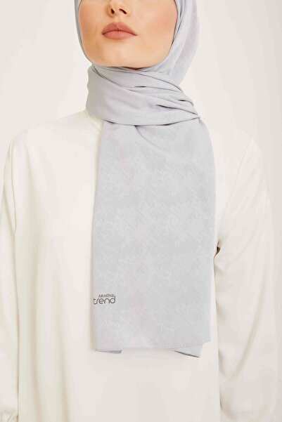 Armine Trend J.Capri Silver Solid Color Shawl 8-355