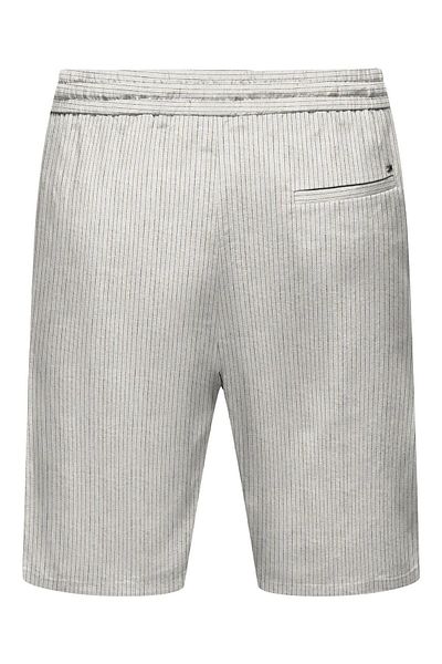 Only & Sons Κοντό ανδρικό σορτς Onslinus Life 0006 Linen Mix