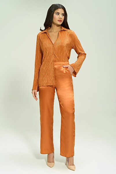 FOR YOU MODA 6-Piece Pleated Tile Bustier Pajama Set