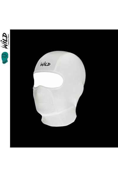 Wild Athletic Balaklava Termal Spor Motor Maske Beyaz Shadow
