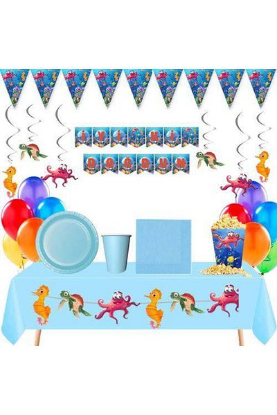 Parti Dükkanım Sea Creatures Economical Party Set for 8 People