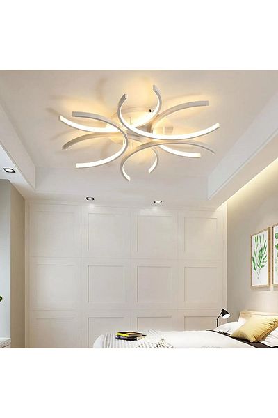 LEGACY Levora Modern Design - Living Room - Kitchen - Bedroom White Color White Light Led Chandelier