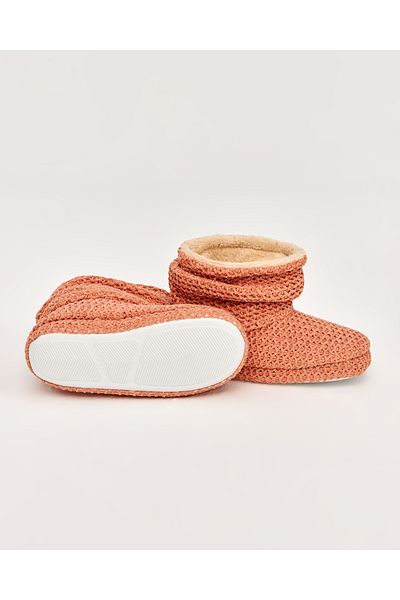 Chirpy Lily - Knitted Patterned Women's Slippers