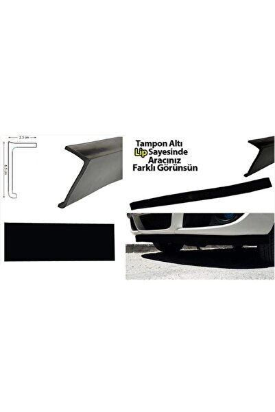 ASTUNİNG Pvc Kauçuk Her Araca Uygun Siyah Tampon Altı Lip Uyumlu