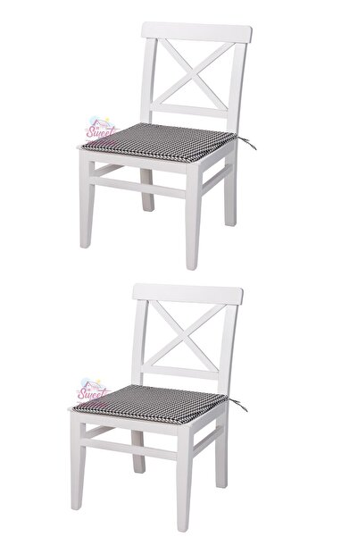 Sweet Home Masa Sandalye 2 Adet Ahşap Arin Sandalye Beyaz Sökülebilir Oturum