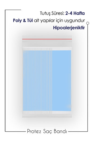 Walker Tape Lace Front™ Protez Saç Bandı Düz 1 X 3 (2,5cm X 7,5 Cm) 1 Paket - 36 Adet