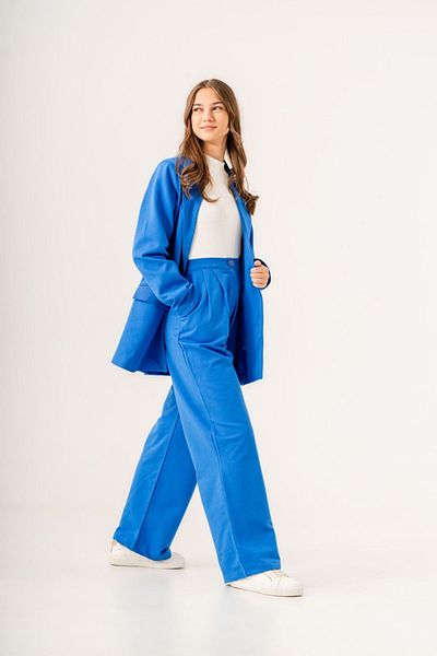 HAUSEkids 9-16 Years Nişantaşı Royal Girl's Suit - Saks Blue